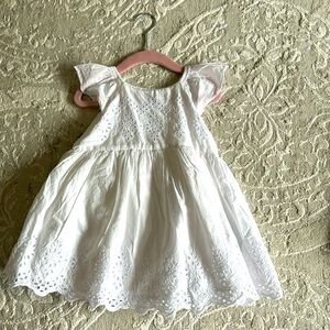 Baby Gap White Eyelet Dress (2T)